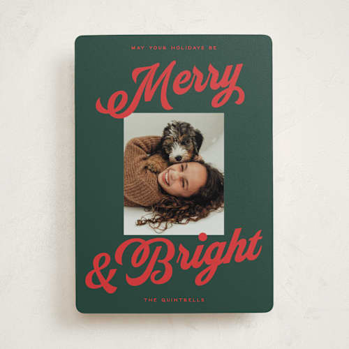 This is a elf socks photo christmas cards with standard by Jackie Crawford called vintage classic printing on recycled smooth signature in standard