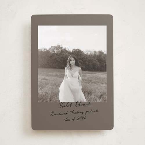This is a earth graduation announcements with standard by Sara Hicks Malone called scrapbook printing on recycled smooth signature in standard