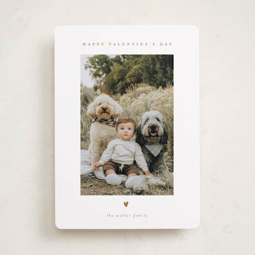 This is a caramel valentines day with standard by Ani Somi called tiny heart printing on recycled smooth signature in standard