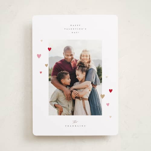 This is a berries valentines day with standard by Pixel and Hank called little hearts printing on recycled smooth signature in standard