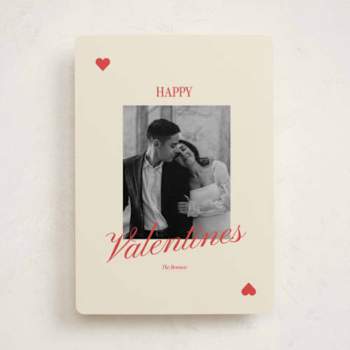 This is a champagne valentines day with standard by Helena Vitto called lucky printing on recycled smooth signature in standard