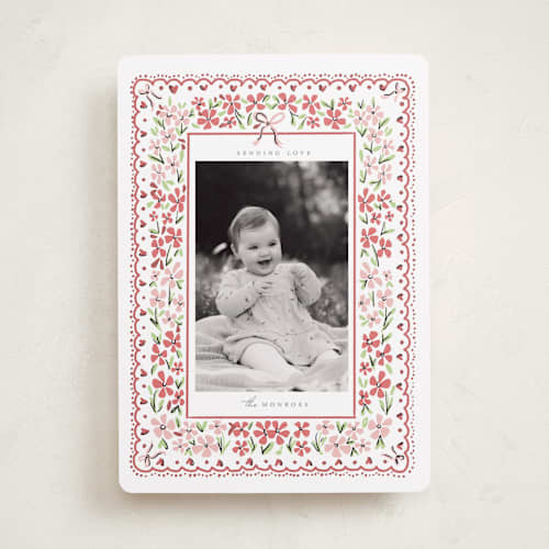 This is a rose valentines day with standard by Hudson meet Rose called vintage printing on recycled smooth signature in standard