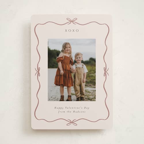 This is a petal valentines day with standard by Nicoletta Savod called smitten printing on recycled smooth signature in standard