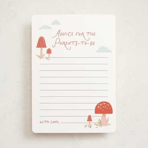 This is a fairy baby shower game activity cards with standard by Paper Raven Co. called little fun guy printing on signature in standard