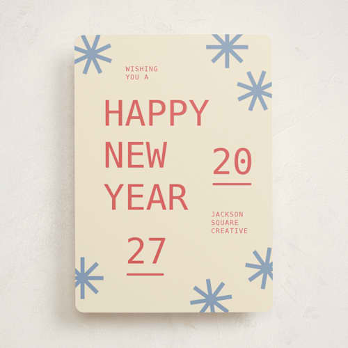 This is a berry tart business holiday cards with standard by Carmia C. called monospace printing on signature in standard