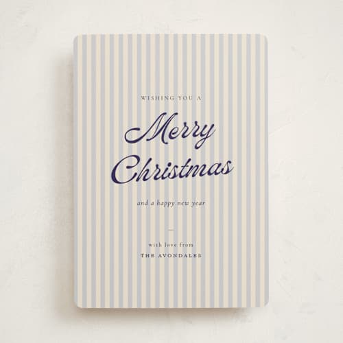 This is a frost non photo holiday cards with standard by Sara Hicks Malone called small things printing on signature in standard