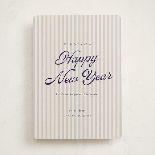 This is a frost non photo holiday cards with standard by Sara Hicks Malone called small things printing on signature in standard