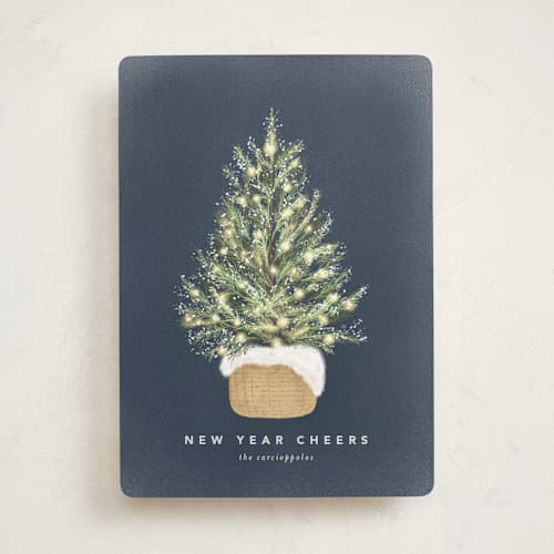 This is a caspian non photo holiday cards with standard by chocomocacino called dengaku printing on signature in standard