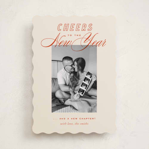 This is a cherry babys first christmas with standard by Oscar and Emma - Karly Depew called retro printing on recycled smooth signature in standard