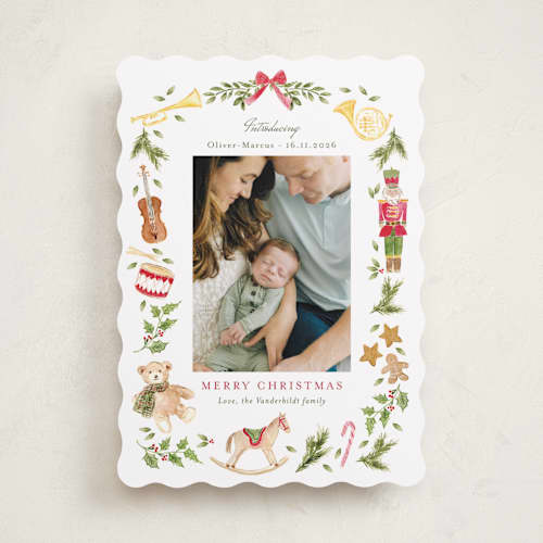 This is a forest babys first christmas with standard by frau brandt called nostalgic melody printing on recycled smooth signature in standard