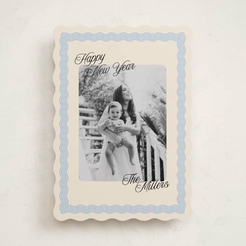 This is a frost photo christmas cards with standard by Pati Cascino called jovie printing on recycled smooth signature in standard