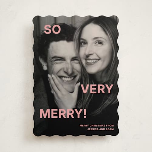 This is a bubblegum photo christmas cards with standard by Kercia Jane called so much fun printing on recycled smooth signature in standard
