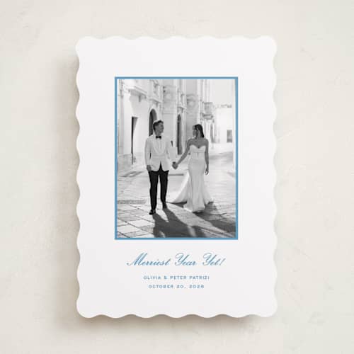 This is a lake holiday photo cards with standard by Megan Davis called galerie printing on recycled smooth signature in standard