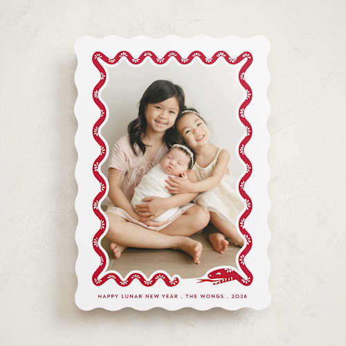This is a bayberry chinese new year cards with standard by Gwen Bedat called tsim sha tsui printing on recycled smooth signature in standard