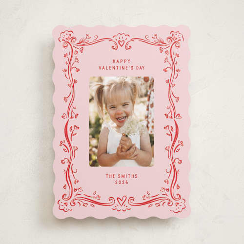 This is a bloom valentines day with standard by Pati Cascino called bordon printing on recycled smooth signature in standard