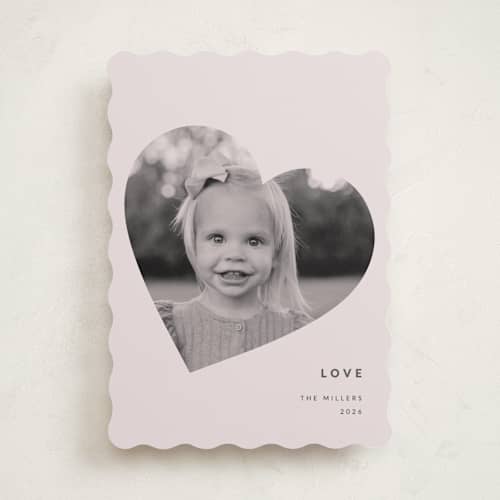 This is a rose valentines day with standard by Sumak Studio called minimal printing on recycled smooth signature in standard