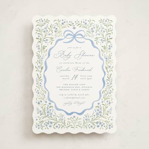 This is a sky baby shower invitations with standard by Paper Raven Co. called darling printing on signature in standard