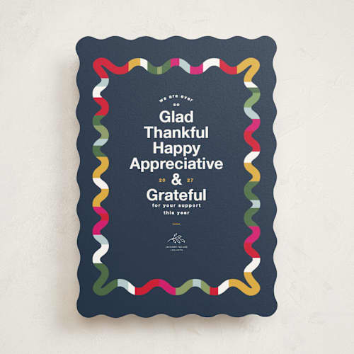 This is a ocean business holiday cards with standard by Owl and Toad called ever so printing on signature in standard