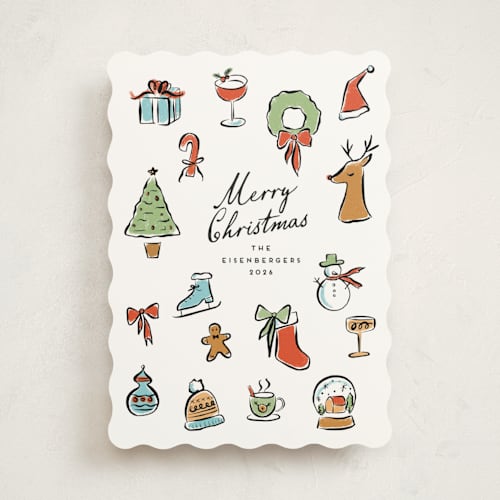 This is a mist non photo holiday cards with standard by chocomocacino called glögi printing on signature in standard