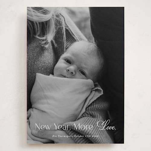 This is a snow babys first christmas with standard by Angela Garrick called more love printing on recycled smooth signature in grand