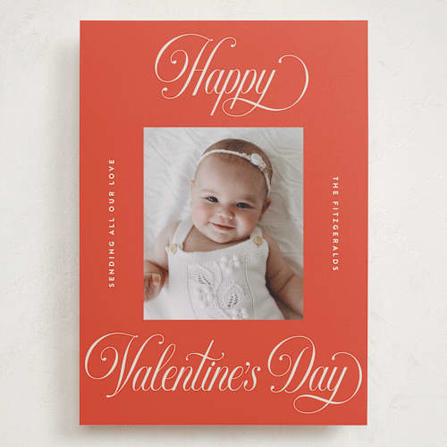 This is a apple valentines day with standard by Jackie Crawford called pretty script printing on recycled smooth signature in grand
