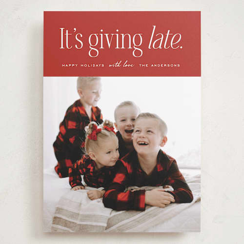 This is a scarlet valentines day with standard by Heather Schertzer called it's giving printing on recycled smooth signature in grand