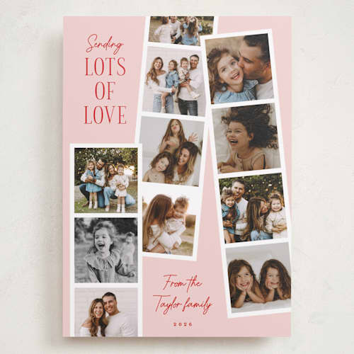 This is a candy valentines day with standard by Alethea and Ruth called sending lots of love photo strips printing on recycled smooth signature in grand