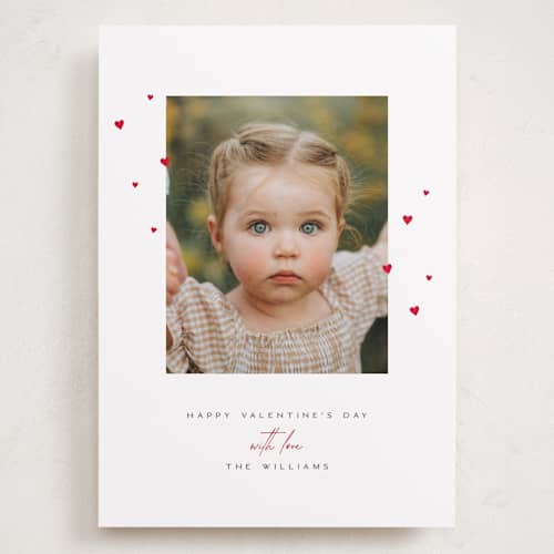 This is a crimsonette valentines day with standard by Pixel and Hank called hearts with love printing on recycled smooth signature in grand