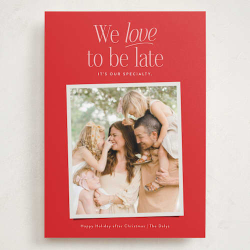 This is a apple valentines day with standard by Jackie Crawford called love to be late printing on recycled smooth signature in grand