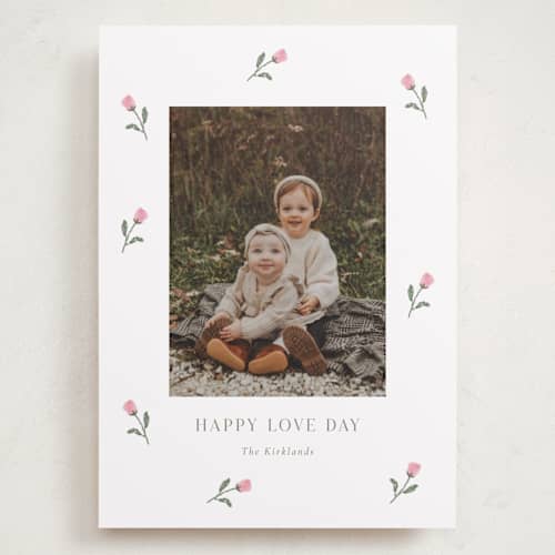 This is a rose valentines day with standard by Angela Garrick called rosie printing on recycled smooth signature in grand