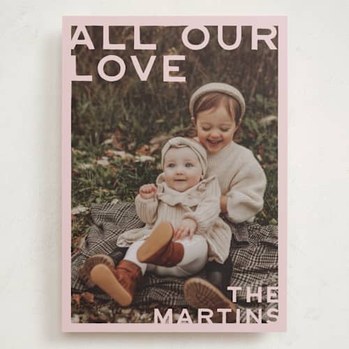 This is a blush valentines day with standard by Ani Somi called edges printing on recycled smooth signature in grand