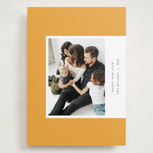 This is a honey holiday photo cards with standard by Sumak Studio called aside printing on recycled smooth signature in grand