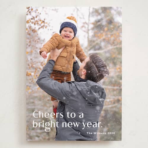 This is a sugar holiday photo cards with standard by Kimberly Morgan called bright and new printing on recycled smooth signature in grand