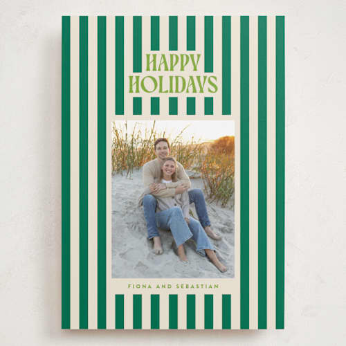 This is a balsam holiday photo cards with standard by Ekko Studio called bold & bright printing on recycled smooth signature in grand