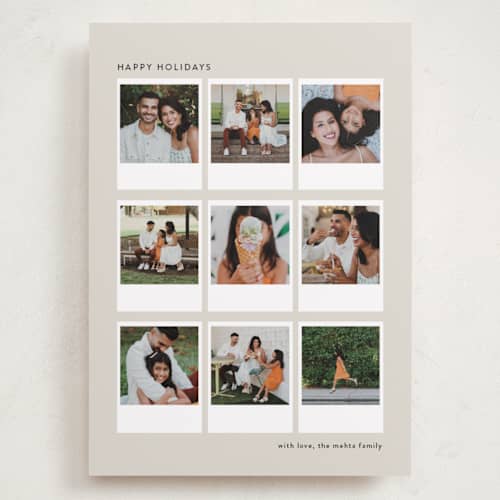 This is a pudding holiday photo cards with standard by Lucrecia Caporale called snapshot stories printing on recycled smooth signature in grand