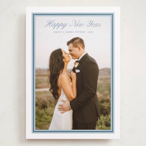 This is a frost holiday photo cards with standard by Alston Foster called evermore printing on recycled smooth signature in grand