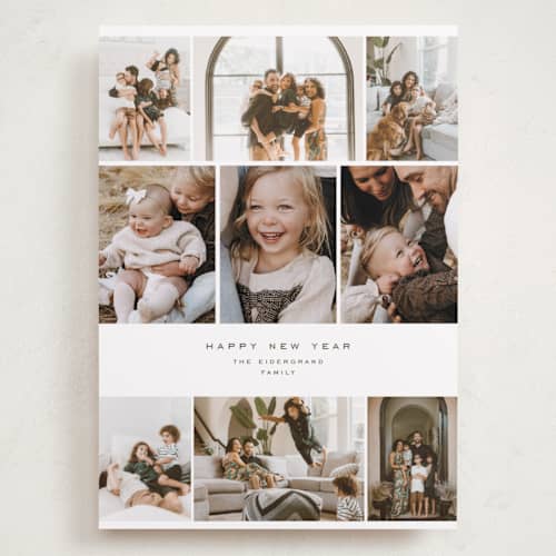 This is a cotton holiday photo cards with standard by chocomocacino called spicka printing on recycled smooth signature in grand