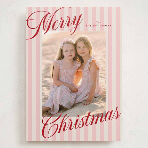 This is a gumdrops holiday photo cards with standard by Carrie ONeal called winter sangria printing on recycled smooth signature in grand