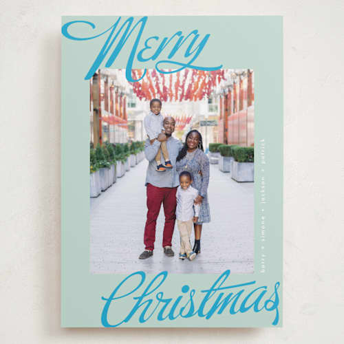 This is a spring holiday photo cards with standard by Phrosné Barwood called so retro printing on recycled smooth signature in grand