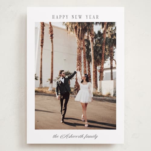 This is a snow holiday photo cards with standard by Nicole Walsh called momento printing on recycled smooth signature in grand