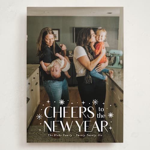 This is a alabaster holiday photo cards with standard by Susan Asbill called effervescent printing on recycled smooth signature in grand