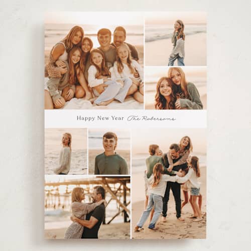 This is a espresso holiday photo cards with standard by Cindy Reynolds called our view printing on recycled smooth signature in grand