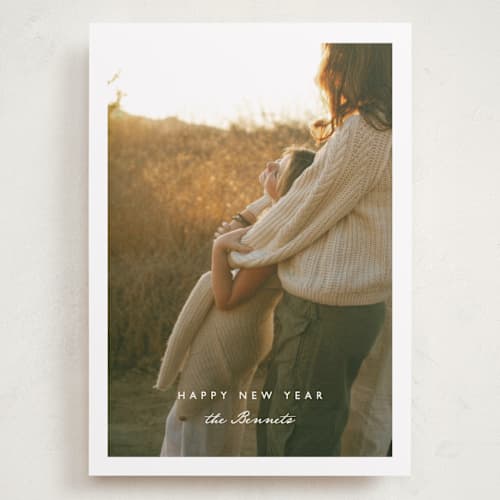 This is a snowdrop holiday photo cards with standard by Corinne Malesic called the way it is printing on recycled smooth signature in grand