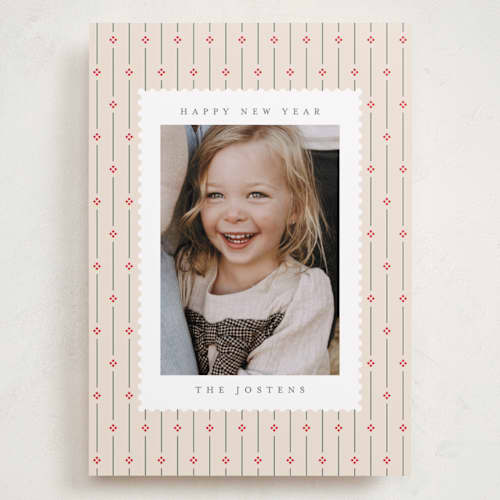 This is a sugar cookie holiday photo cards with standard by Kristie Kern called the palmer printing on recycled smooth signature in grand