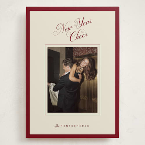 This is a mulled wine holiday photo cards with standard by Jen Ramsey called christmas elegance printing on recycled smooth signature in grand