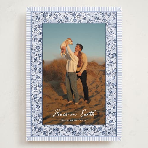 This is a frost holiday photo cards with standard by Jenna Holcomb called a cottage christmas printing on recycled smooth signature in grand