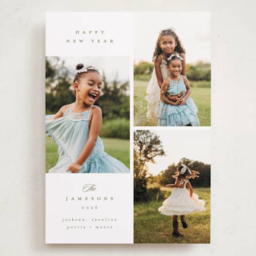 This is a gingerbread holiday photo cards with standard by Kristie Kern called warm glow printing on recycled smooth signature in grand