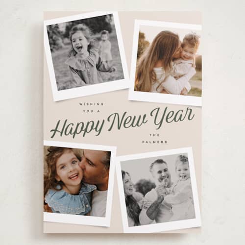 This is a balsam holiday photo cards with standard by Kristie Kern called cumberland printing on recycled smooth signature in grand