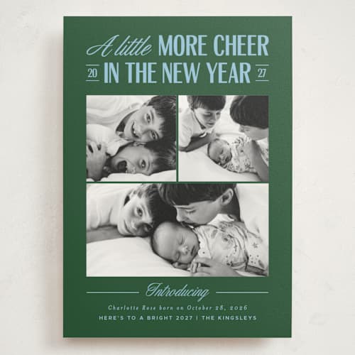 This is a forest babys first christmas with standard by Heather Schertzer called little cheer printing on signature in grand