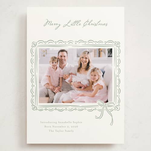 This is a evergreen babys first christmas with standard by Erin German called merry little christmas printing on signature in grand